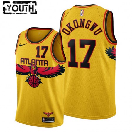 Dres Atlanta Hawks Onyeka Okongwu 17 Nike 2021-22 City Edition Throwback 90s Swingman - Dječji